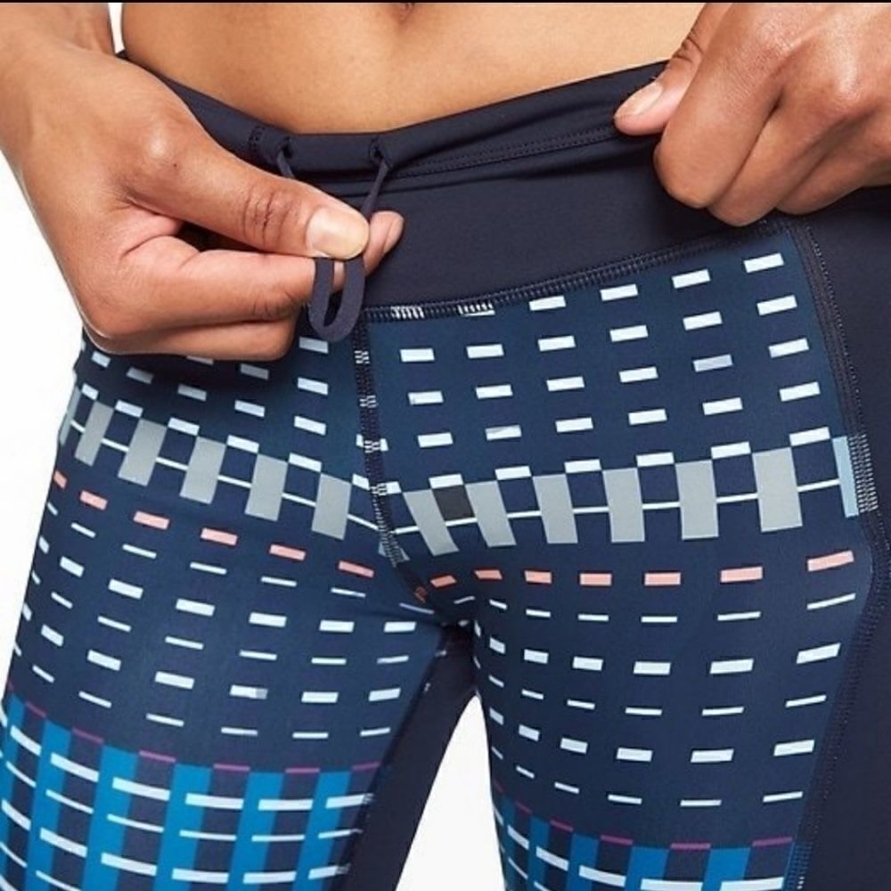 Athleta Blue Timeless Contender Leggings Medium - Picture 3 of 9